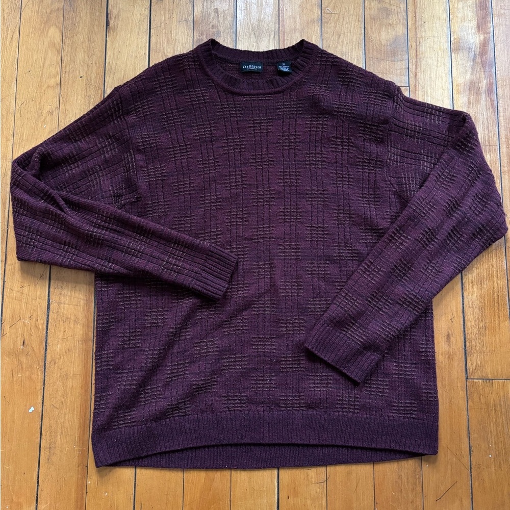 Red/Purple/Yellow Van Heusen Knit Sweater